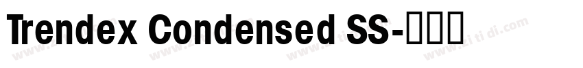 Trendex Condensed SS字体转换